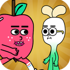 apple and onion running game biểu tượng