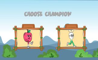 apple and onion running game 海报