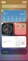 Launcher iOS Widgets syot layar 1