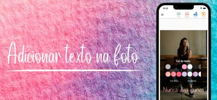 Adicionar texto na foto Cartaz