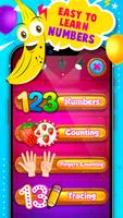 123 Numbers Tracing poster