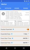 MiniCal - Calendar screenshot 4