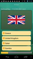 National flags quiz poster