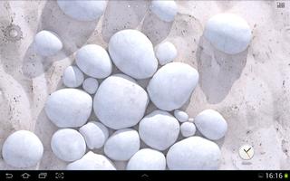 White Pebble Live Wallpaper capture d'écran 2