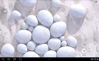 White Pebble Live Wallpaper capture d'écran 1