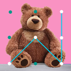 Cerradura de oso de peluche icono