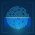 Icona Blocco Sicurezza App, Blocco Impronta Digitale