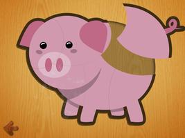 Jigsaw wooden puzzles for kids الملصق
