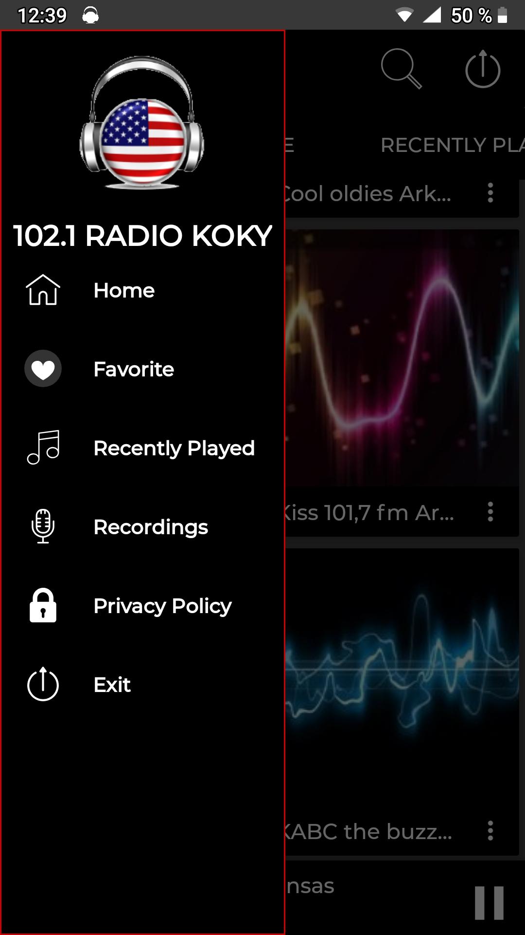 102.1 Radio station koky free app online Arkansas. APK voor Android Download