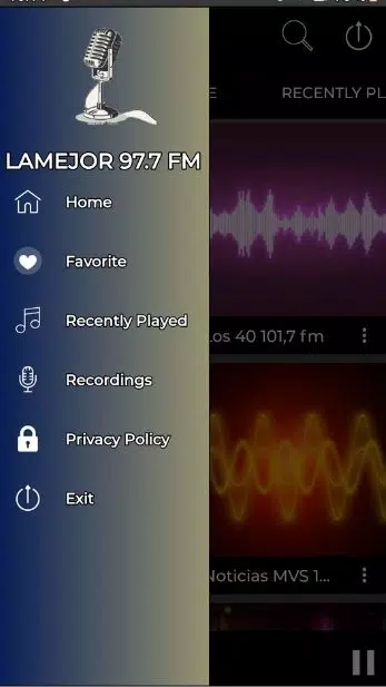 Android İndirme için radio la mejor 97.7 fm radios de mexico gratis app APK