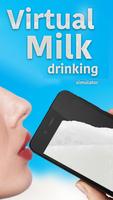 Virtual Milk drinking Affiche