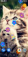 Water Touch - Cute Cat Live Wallpaper Affiche