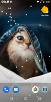 Water Touch - Cute Cat Live Wallpaper capture d'écran 3