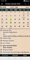 Holiday Calendar 2024 penulis hantaran