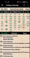 Holiday Calendar 2026 APK Herunterladen