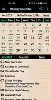 Holiday Calendar imagem de tela 1
