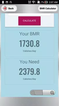 Screenshot 4 for স্বাস্থ্য ক্যালকুলেটর - BMI, BMR, Macro Calculator