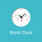 L'horloge mondiale icône
