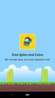 Free Spins and Coins الملصق