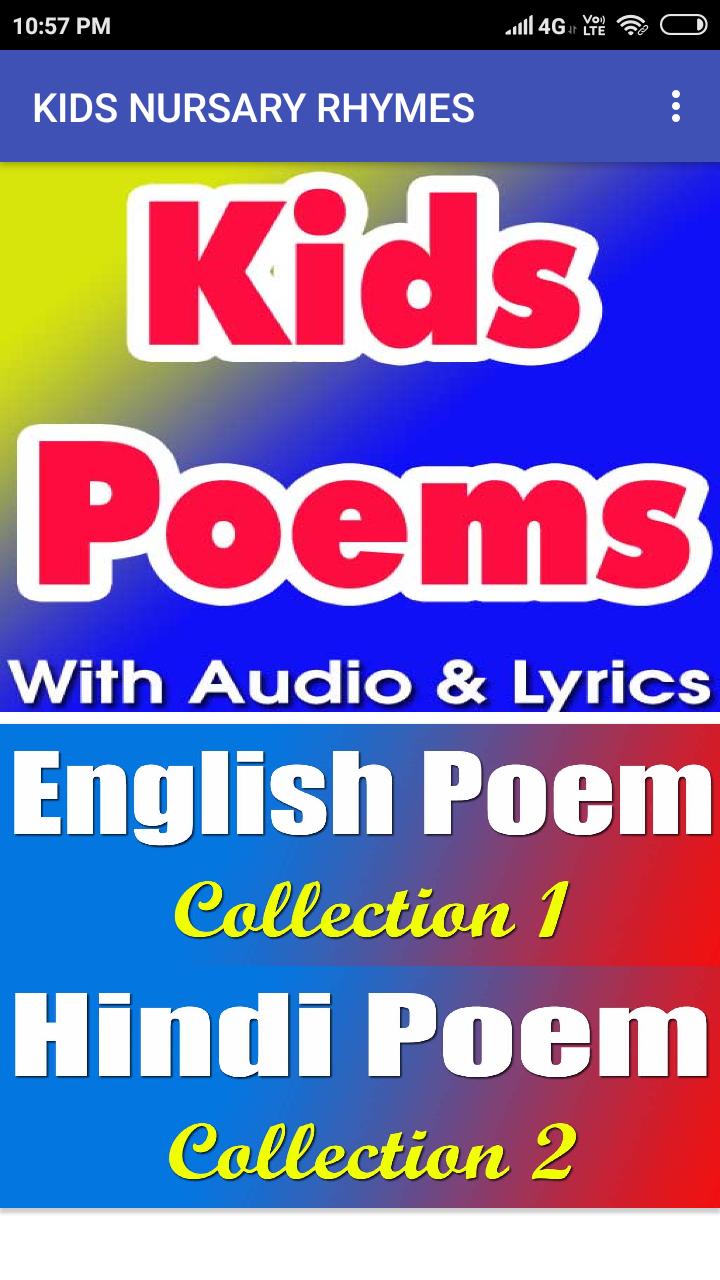 Nursery Rhymes Hindi And English With Lyrics For Android Apk
