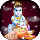 Magic Touch - Lord Krishna Live Wallpaper icône