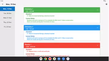 Planejador de classe imagem de tela 7
