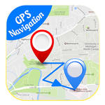 GPS Navigation Map Direction icon