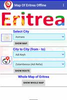 Map Of Eritrea Offline Affiche