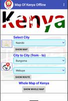 Poster Map Of Kenya Offline