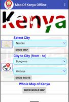 Map Of Kenya Offline Affiche