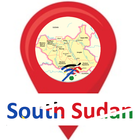 Map Of South Sudan Offline icône