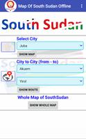 Map Of South Sudan Offline постер
