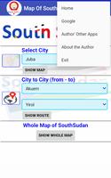 Map Of South Sudan Offline ภาพหน้าจอ 1