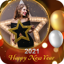 New Year 2021 Photo Frames Greeting Wishes APK