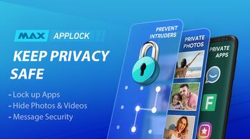 MAX AppLock - App Locker, Security Center پوسٹر