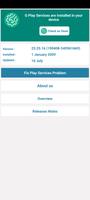 Serfix : play service info App capture d'écran 1