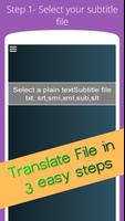 Srt Subtitle File translator Plakat