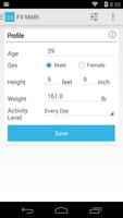 FitMath - Fitness Calculator স্ক্রিনশট 1
