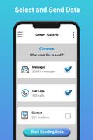 Smart switch mobile app: Phone backup & restore capture d'écran 1