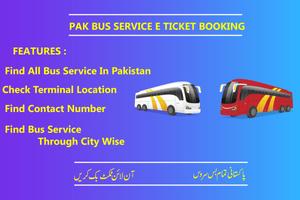 Pak Bus Service Seats Booking  2019 โปสเตอร์