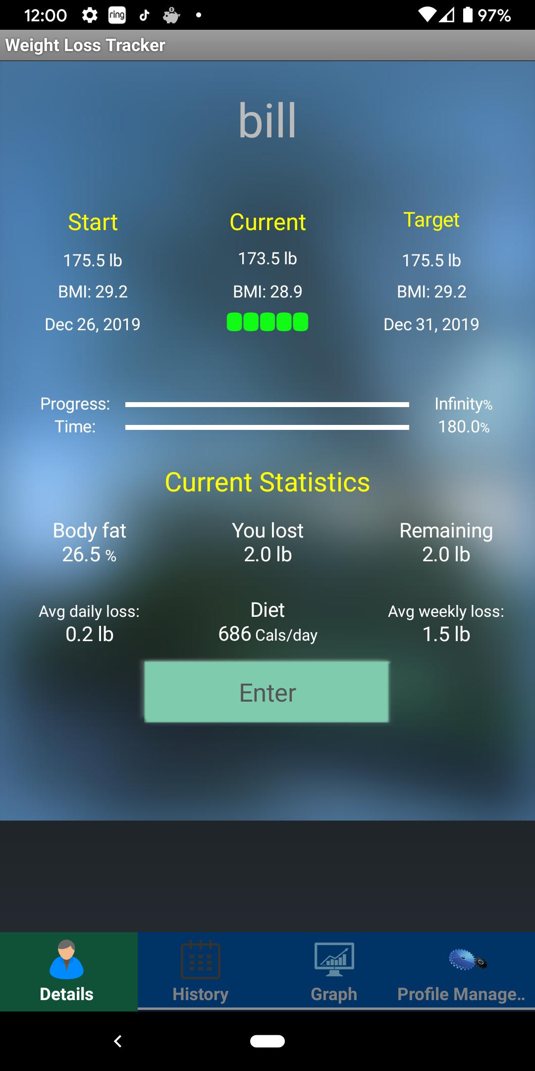 Weight Loss Tracker Body Measurements Bmi For Android Apk