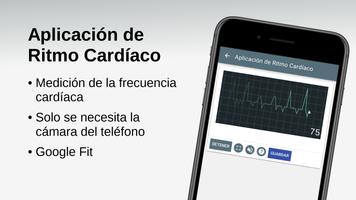 Aplicación de Ritmo Cardíaco Poster