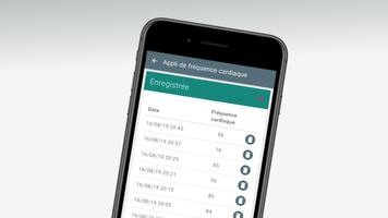 Appli de fréquence cardiaque capture d'écran 1