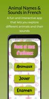 Animal Names in French الملصق