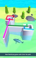 Cross Path! Color Run - Road Painter Puzzle Game captura de pantalla 1