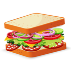 Perfect Sandwich Folding Puzzle Master ikona