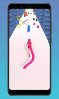 Shiny Hair Body Rush 3D  - Rich Shoe Run Challenge Ekran Görüntüsü 1