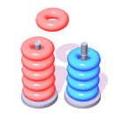 Sorting Color Rings! Stack Tower Puzzle icône