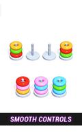 Sorting Color Rings! Stack Tower Puzzle اسکرین شاٹ 2