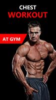 Chest Workout At Gym For Men: Fitness Exercises Affiche